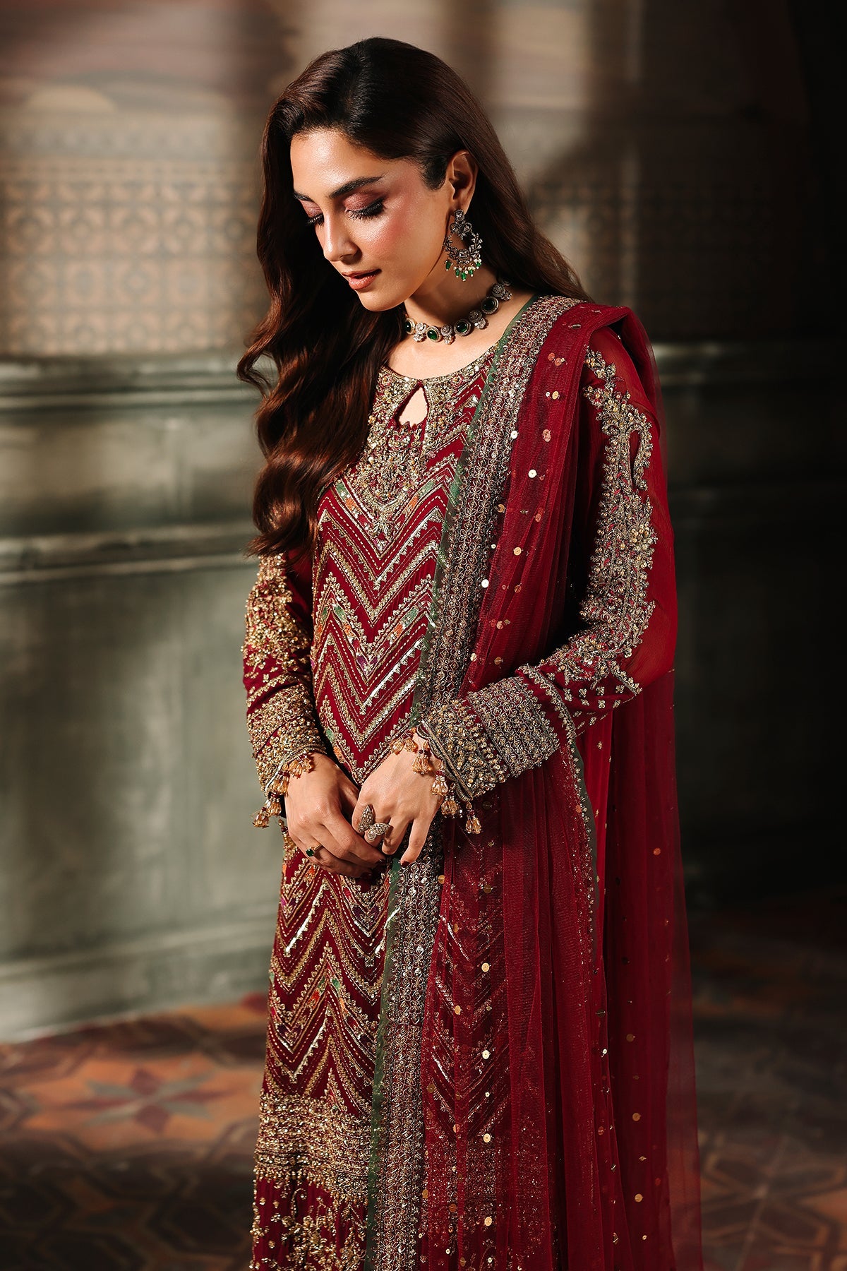4-PC Charizma Unstitched Luxury Collection DJW5-03