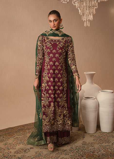 Abeera Usama-Burgundy Dusk