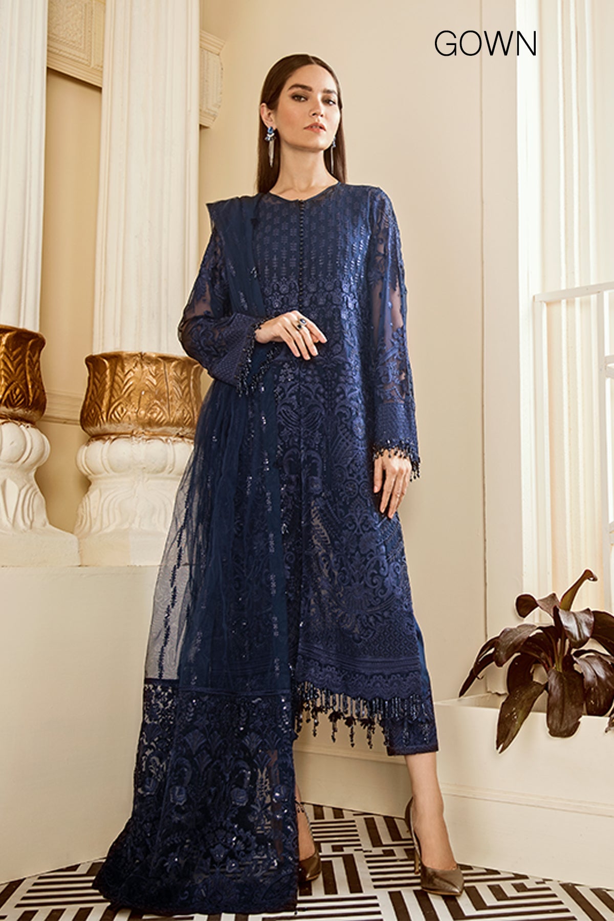 EMBROIDERED CHIFFON CH06-02 UNSTITCHED