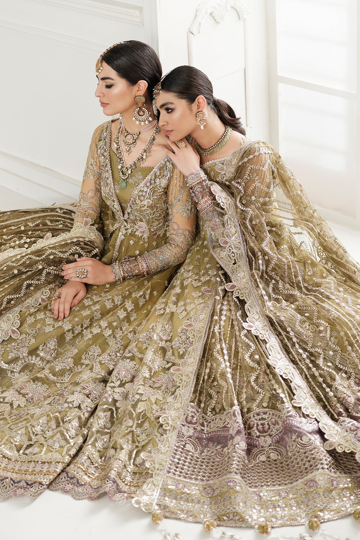 EMBROIDERED NET CH10-02 UNSTITCHED