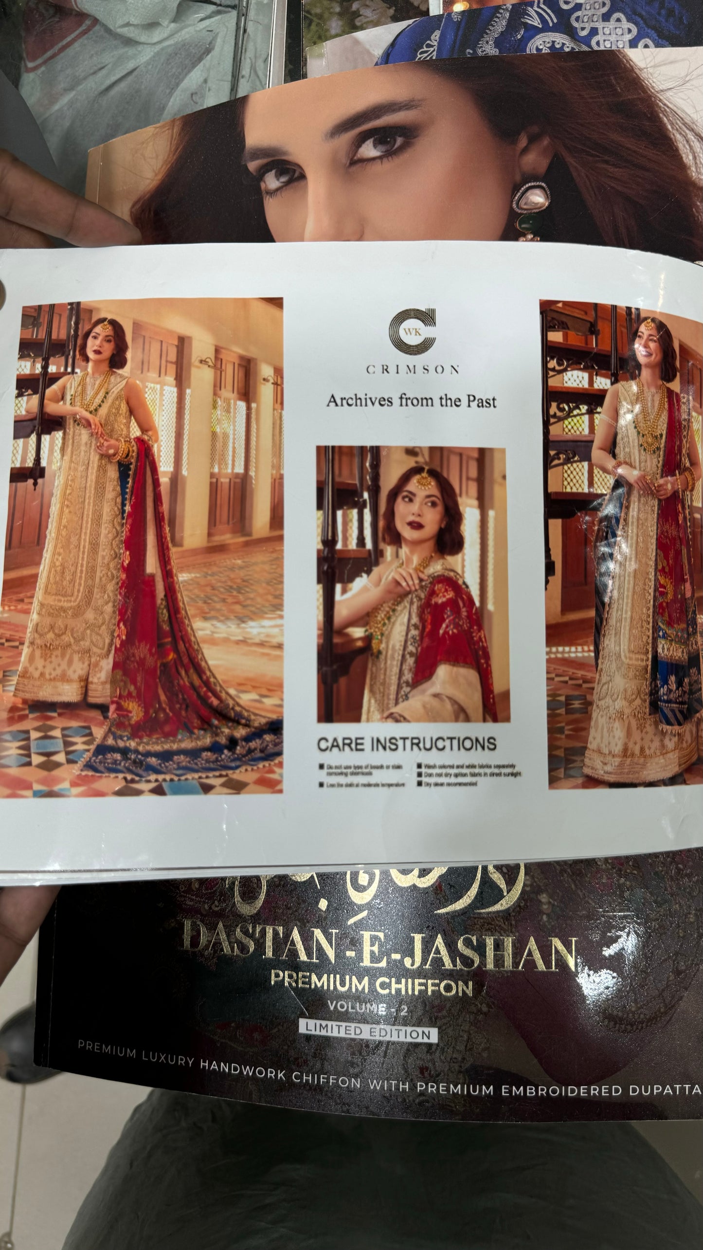 Crimson Handwork Dress
