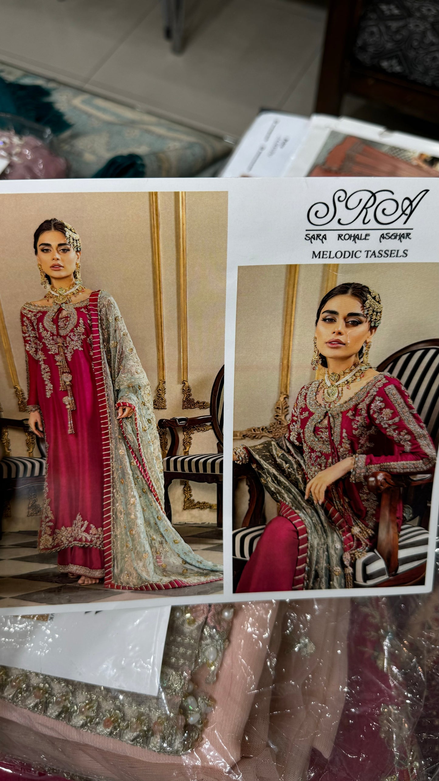 Sara Rohale Asghar dress shocking pink