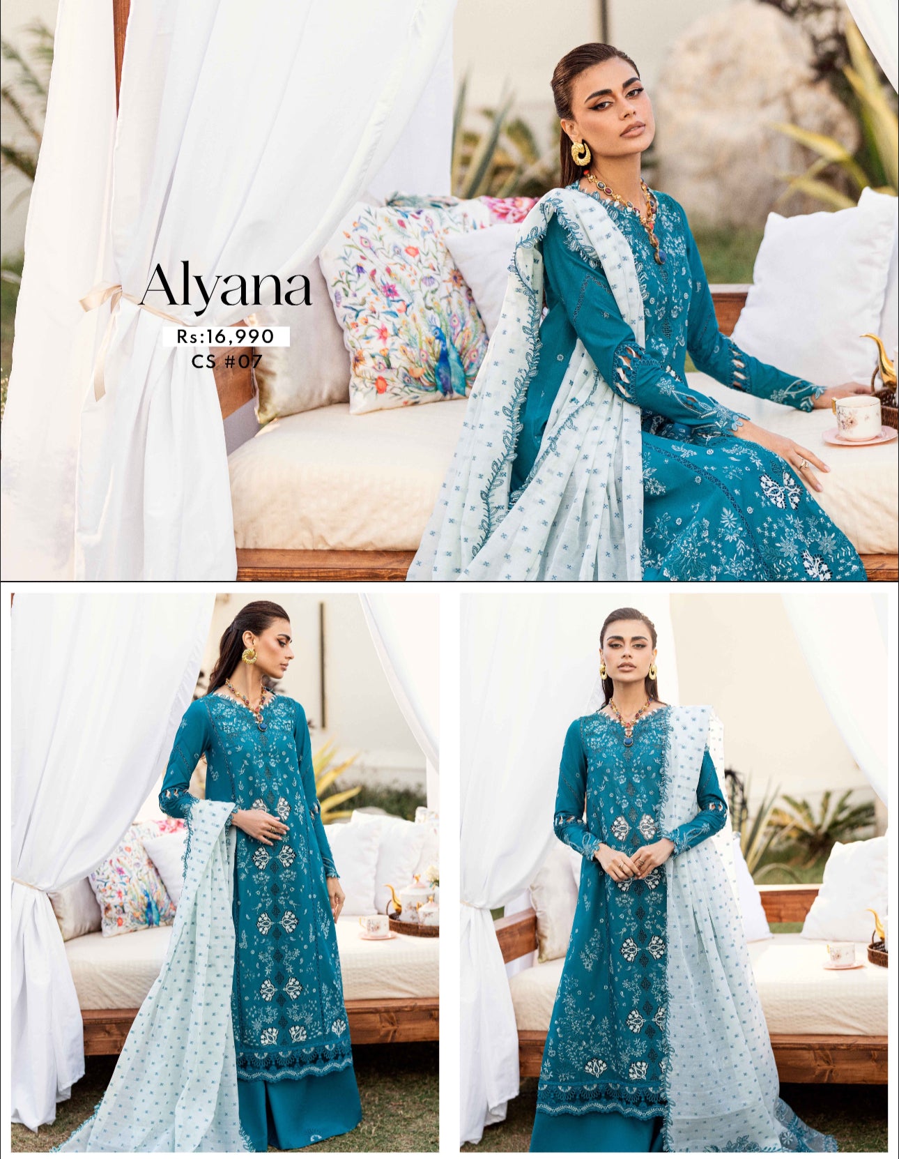 CS-07 Qalamqar Chikankari Eid Edit | Alyana