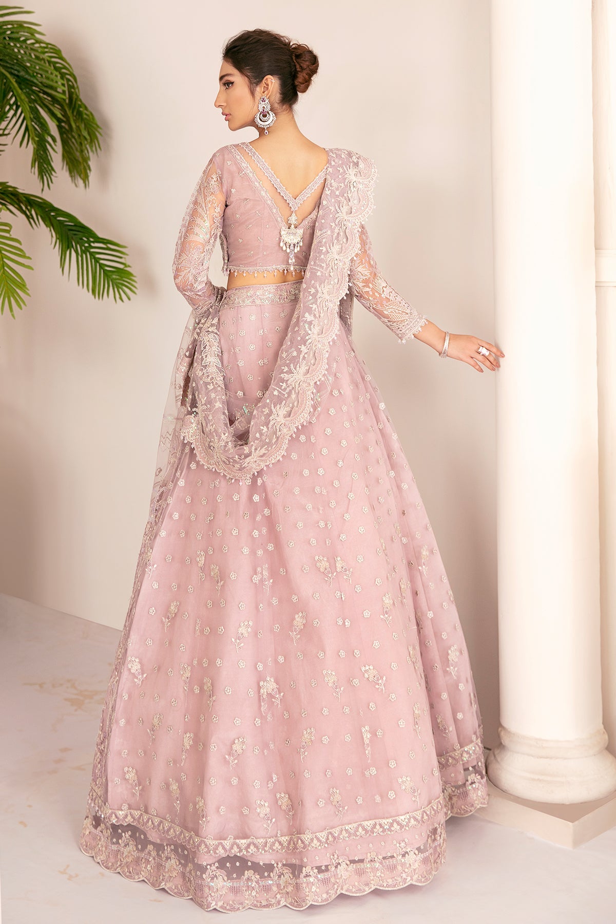 EMBROIDERED NET CH08-01 UNSTITCHED