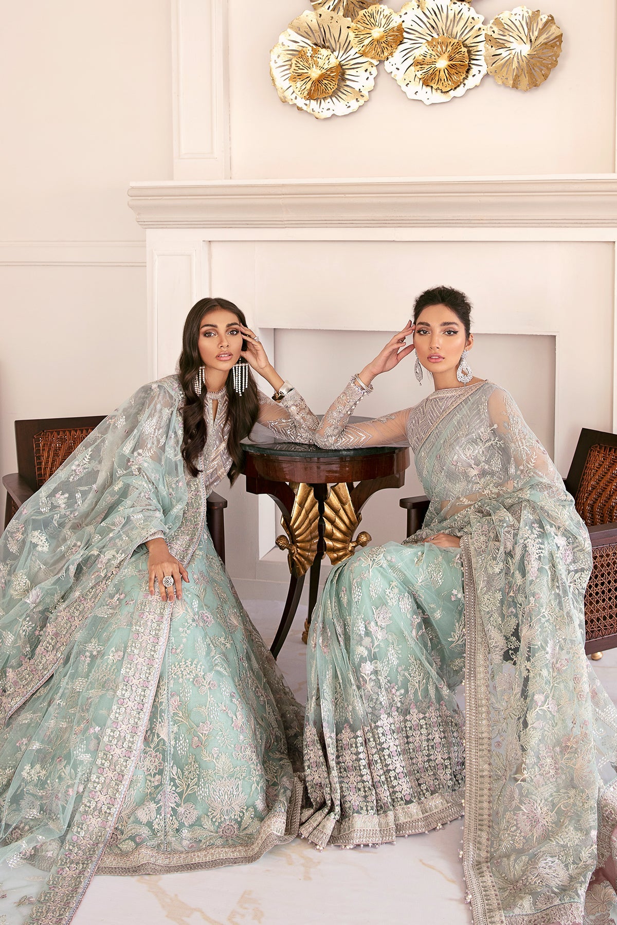 EMBROIDERED NET CH08-10 UNSTITCHED