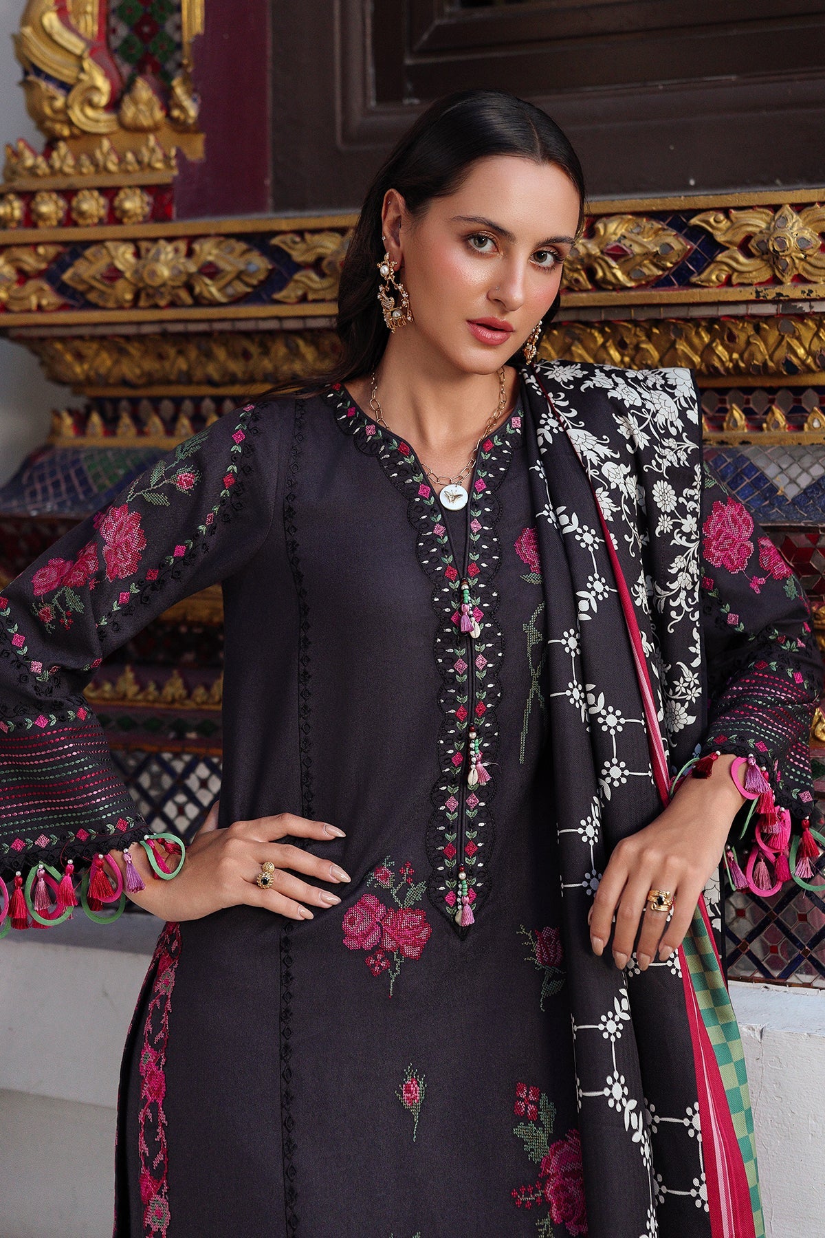 3-pc Unstitched Wool Shawl Collection PSW5-05