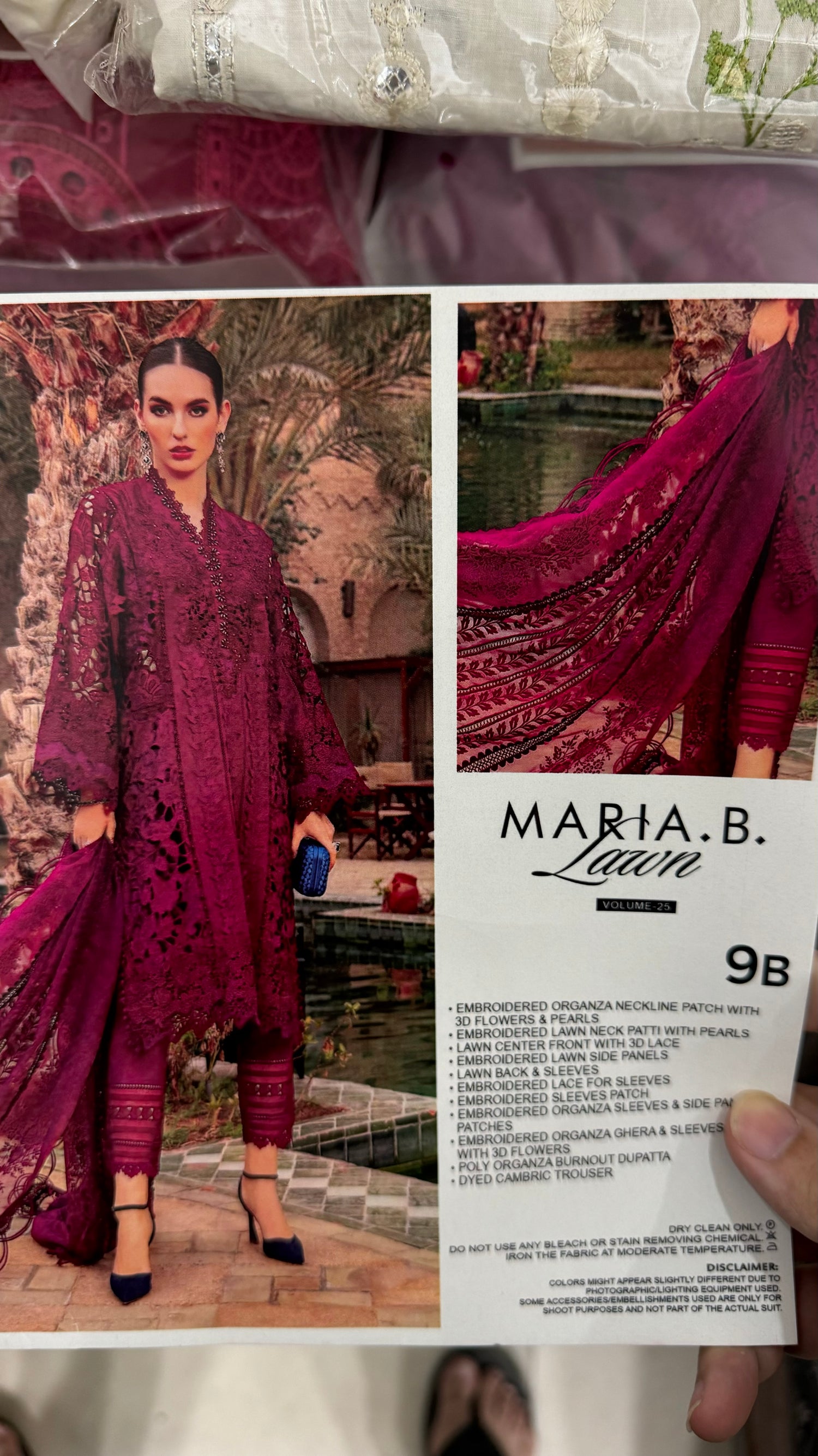 MARIA B Lawn in Replica Chikankari