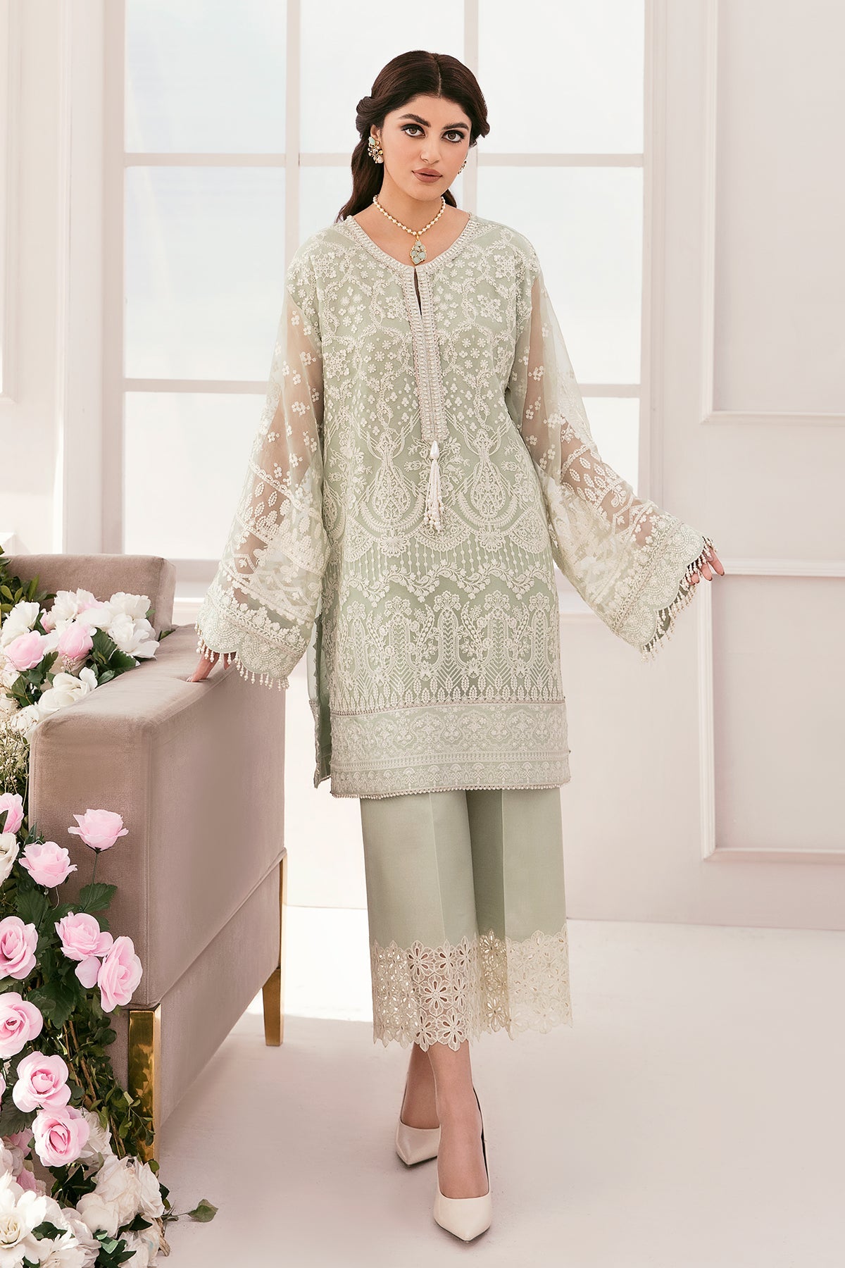 EMBROIDERED CHIFFON CH11-01 UNSTITCHED