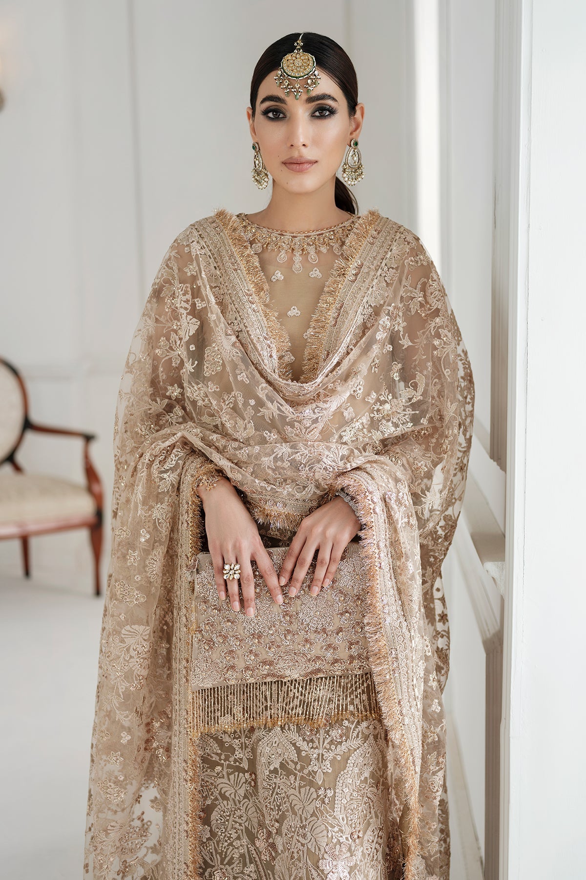 EMBROIDERED CHIFFON CH10-04 UNSTITCHED