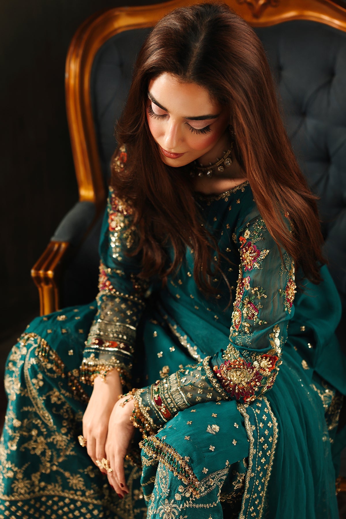 4-PC Charizma Unstitched Luxury Collection DJW5-04