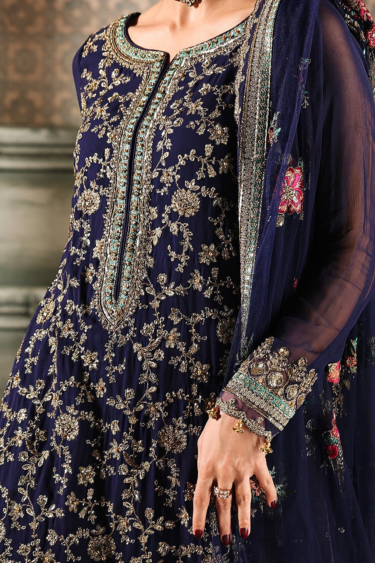 4-PC Charizma Unstitched Luxury Collection DJW5-01