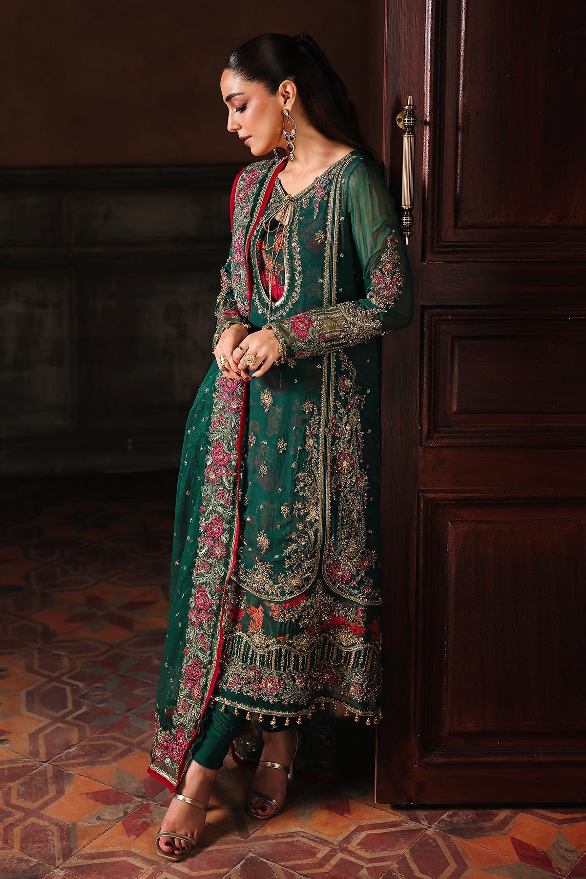 4-PC Charizma Unstitched Luxury Collection DJW5-06
