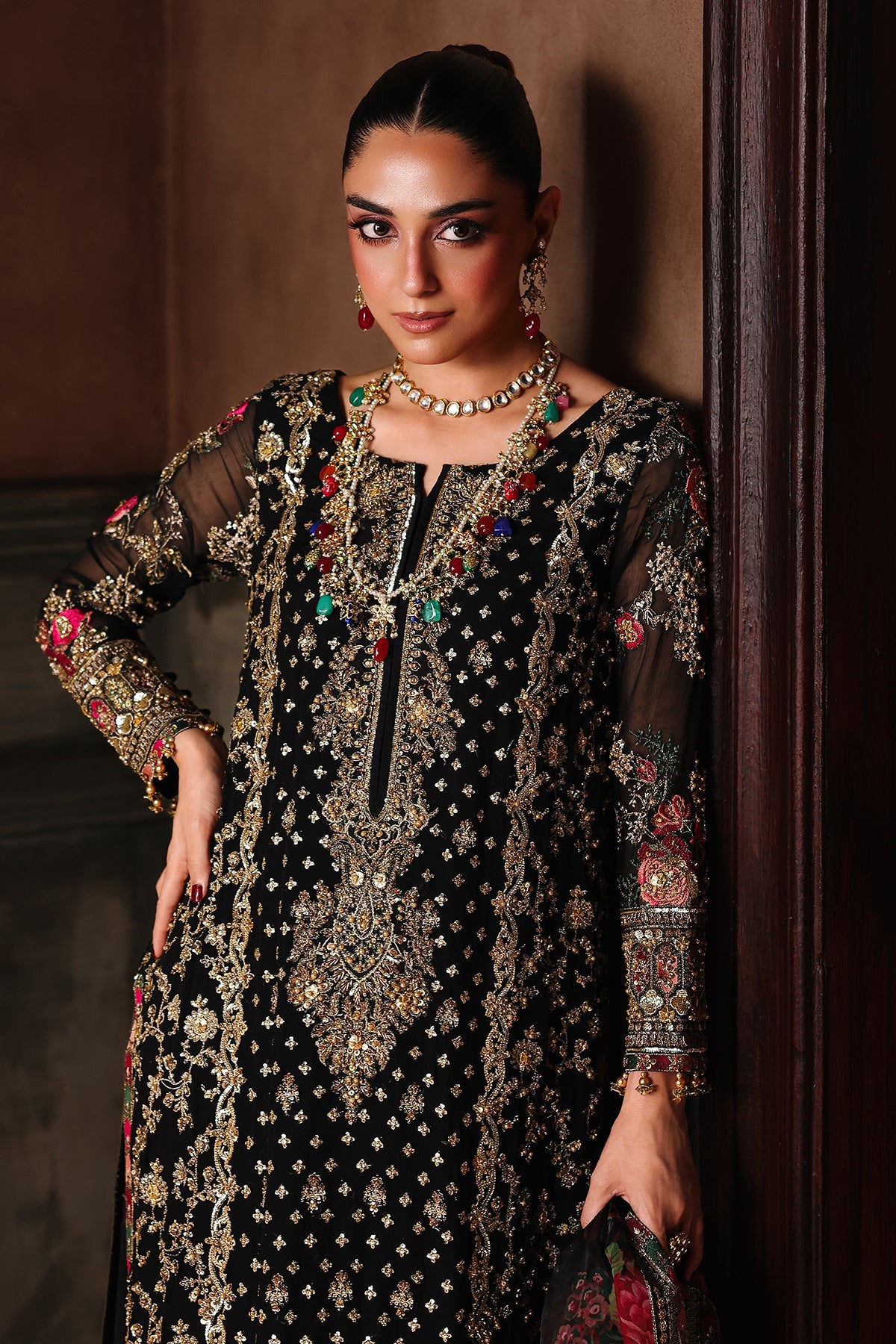4-PC Charizma Unstitched Luxury Collection DJW5-05
