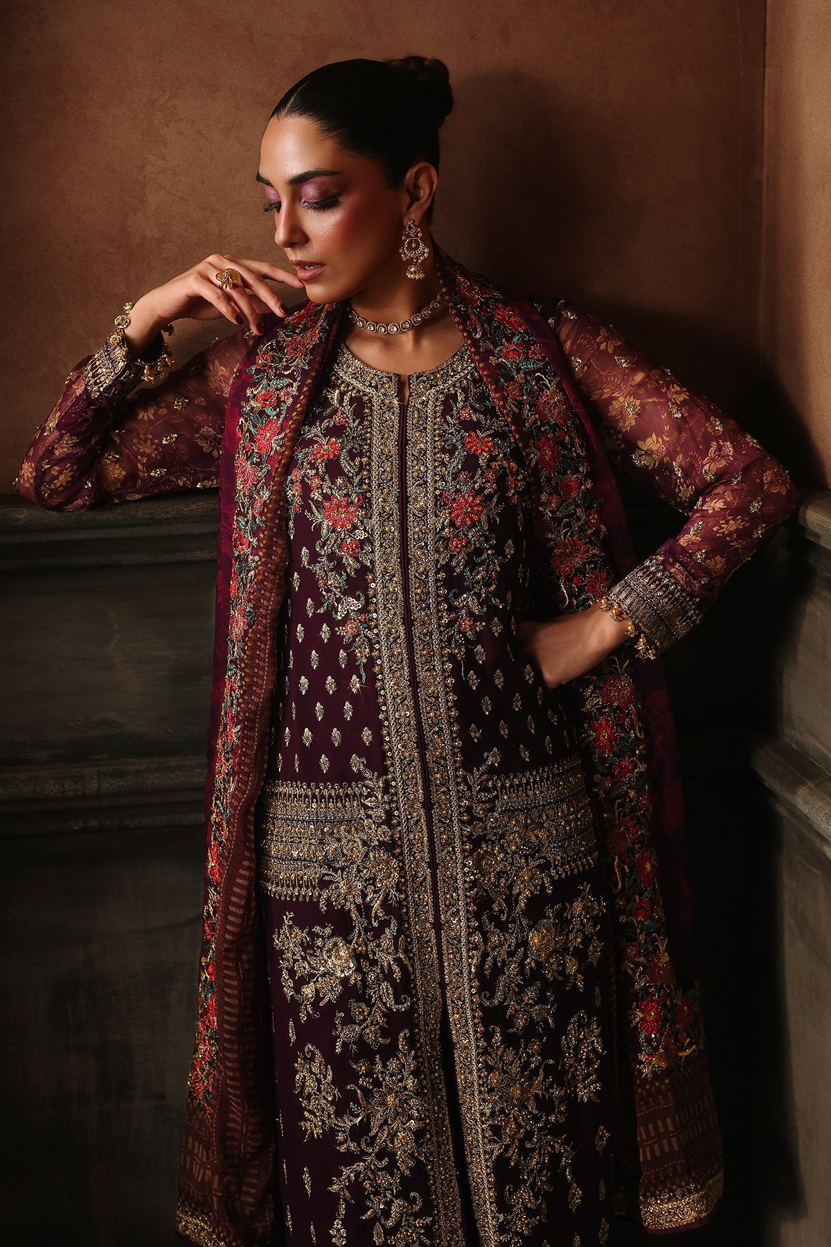 4-PC Charizma Unstitched Luxury Collection DJW5-07