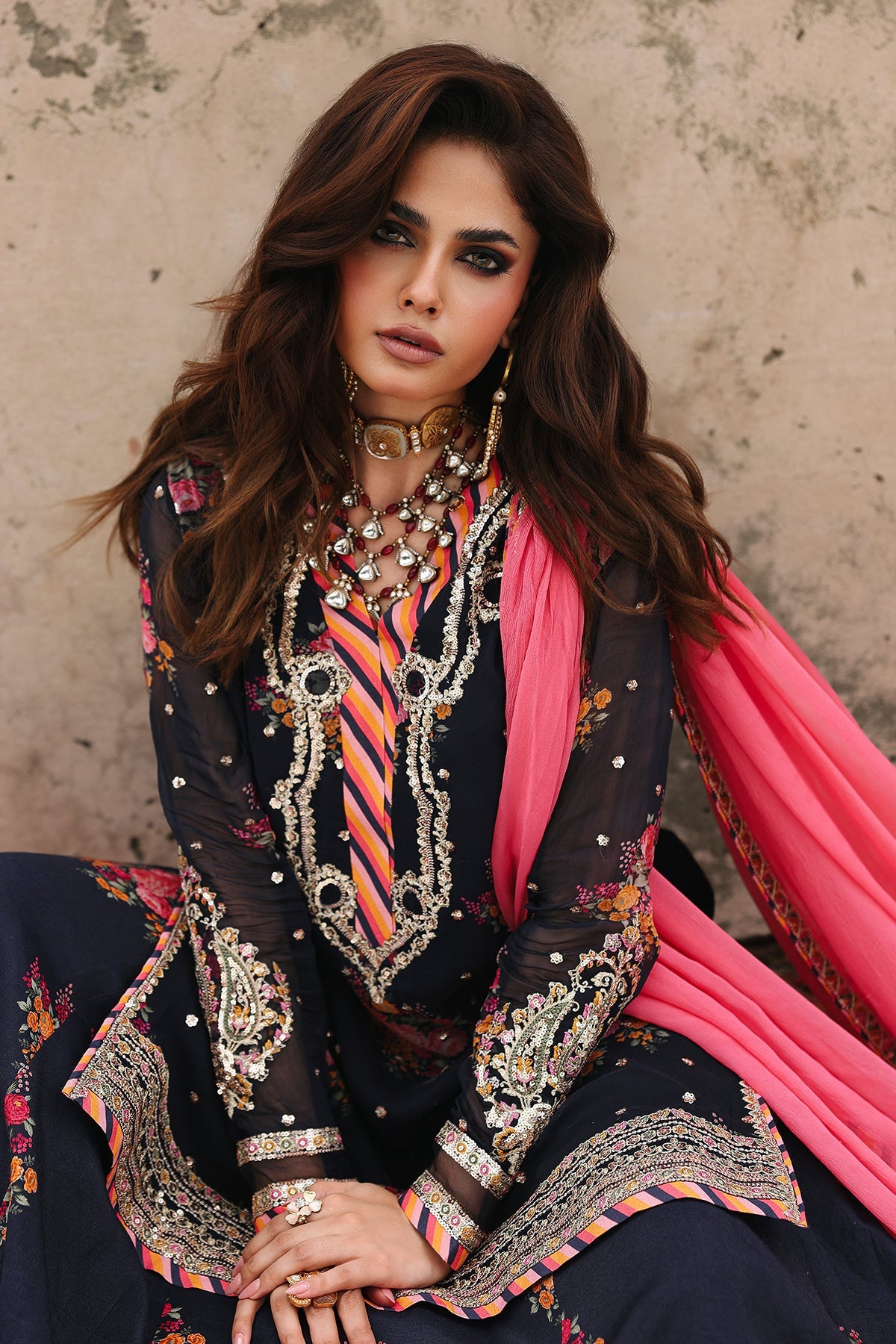 3-pc Unstitched Chiffon Collection VSL25-29