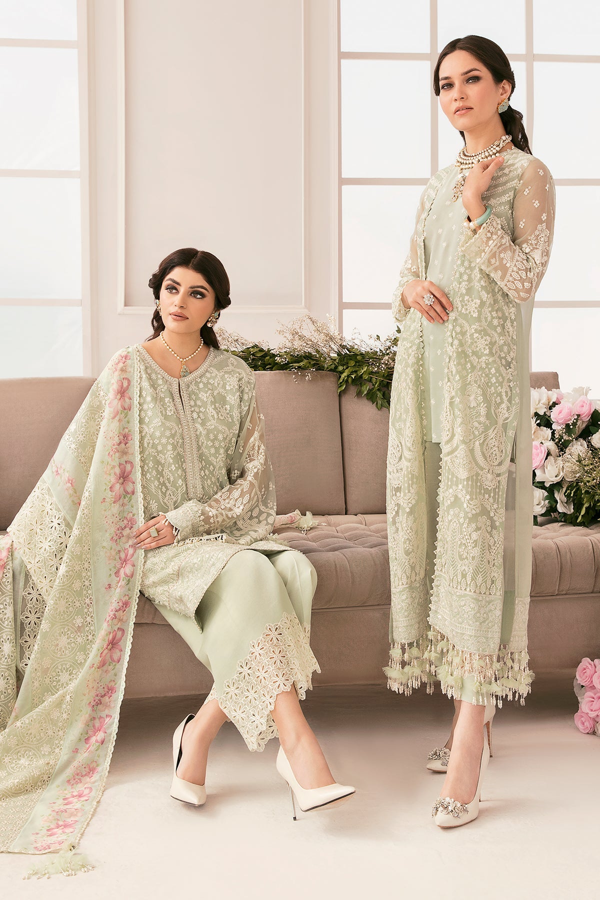 EMBROIDERED CHIFFON CH11-01 UNSTITCHED