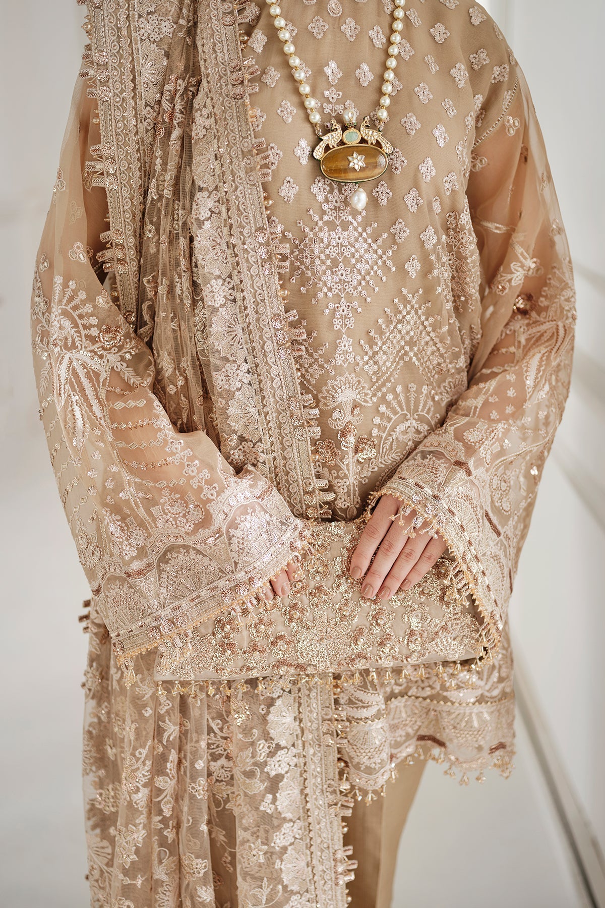 EMBROIDERED CHIFFON CH10-04 UNSTITCHED