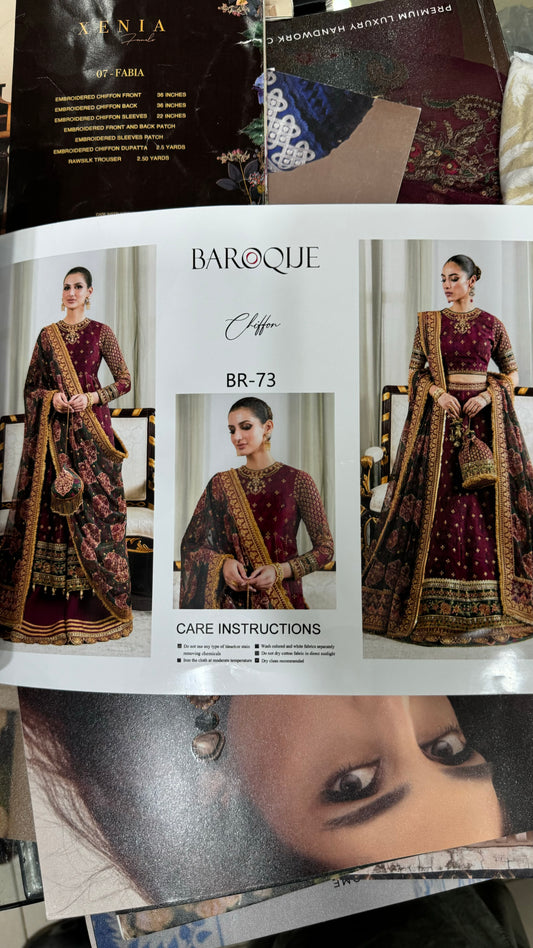 Baroque Maxi Chiffon Copy