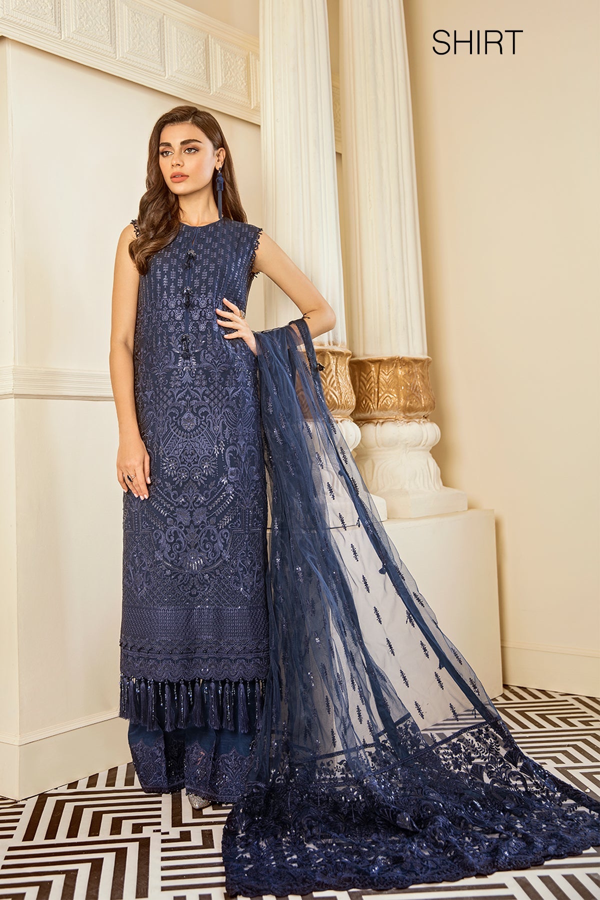 EMBROIDERED CHIFFON CH06-02 UNSTITCHED