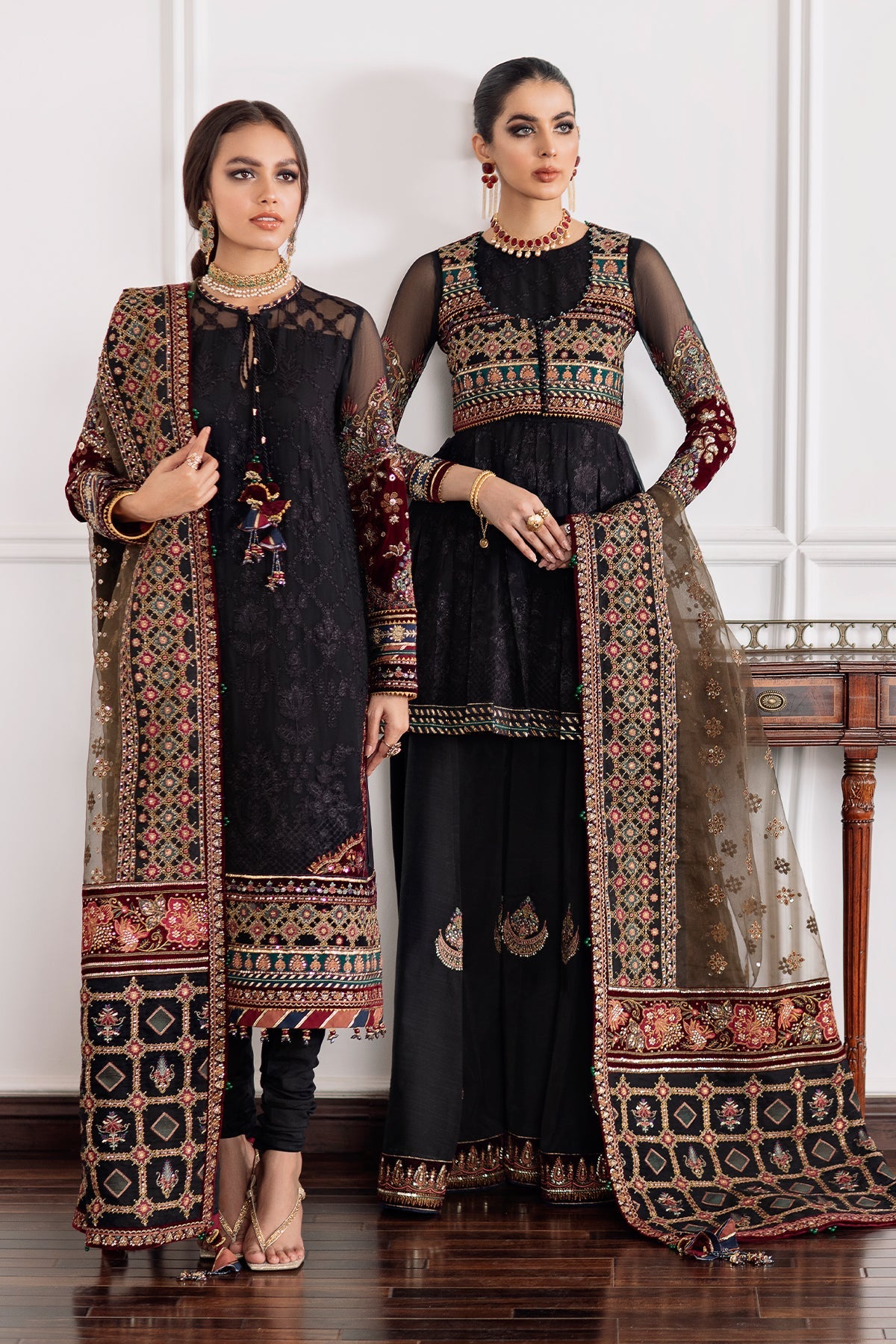 EMBROIDERED CHIFFON CH09-04 UNSTITCHED