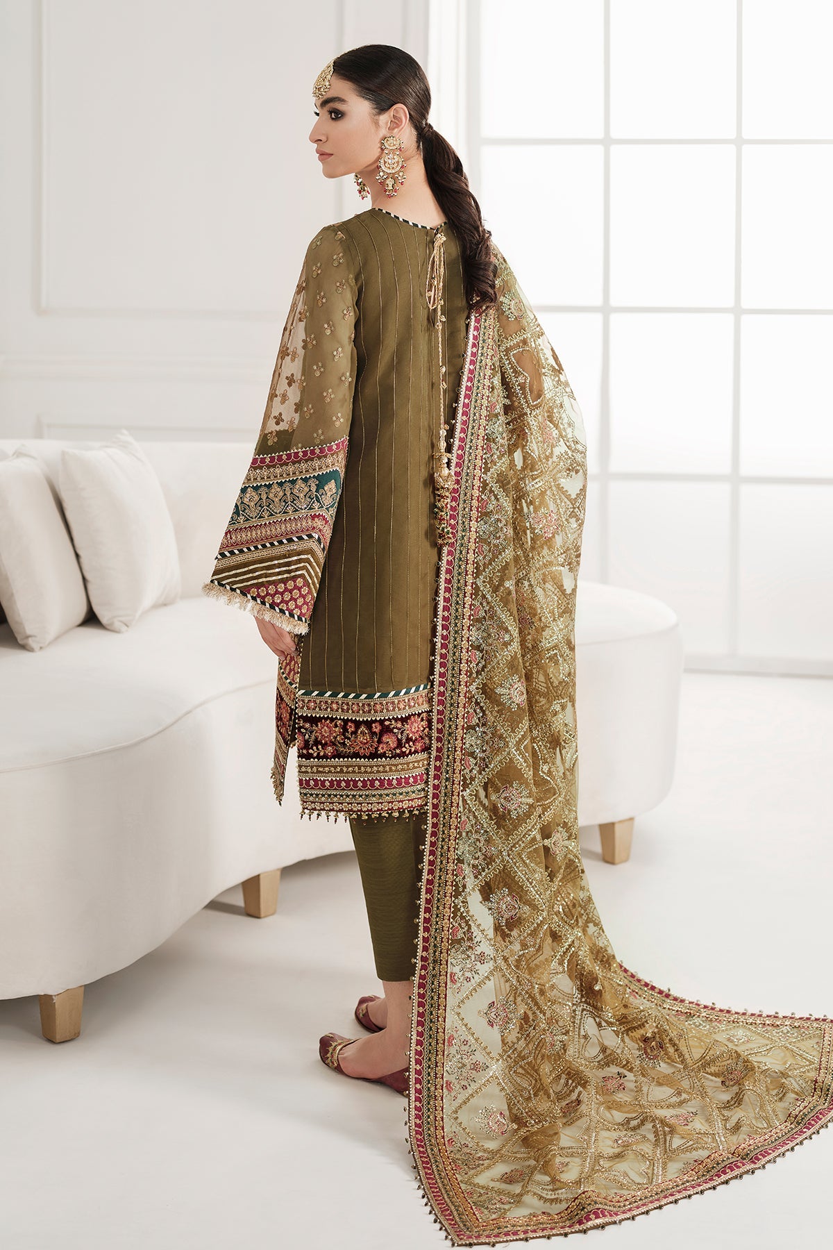 EMBROIDERED CHIFFON CH10-06 UNSTITCHED