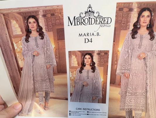 Maria B Chiffon Dress