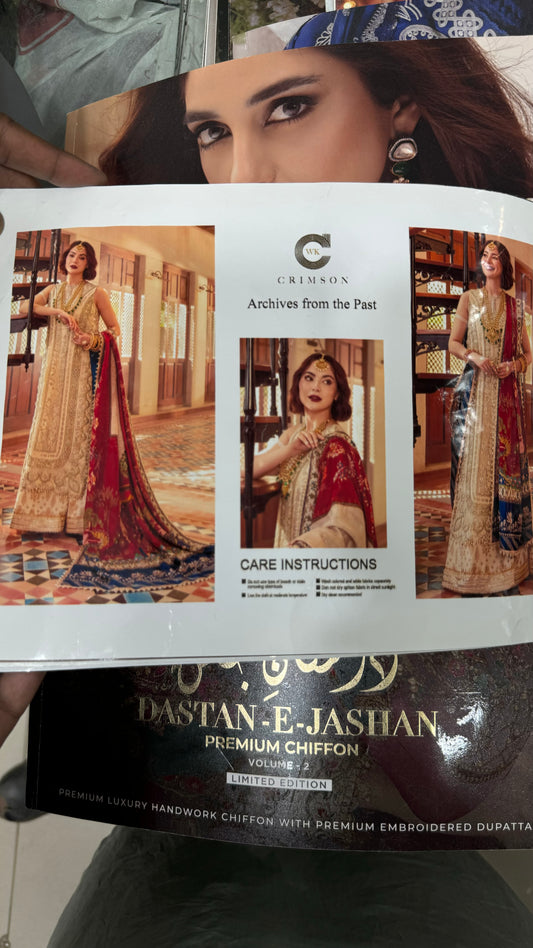 Crimson Handwork Dress