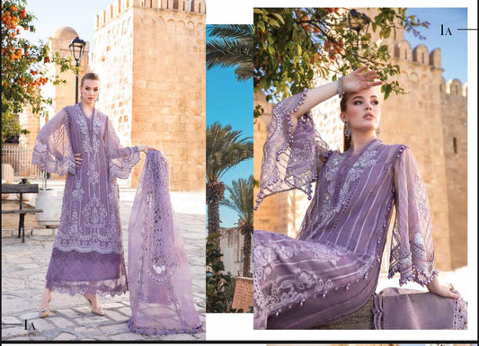Maria B Lawn Lilac Color most Pretty Copy