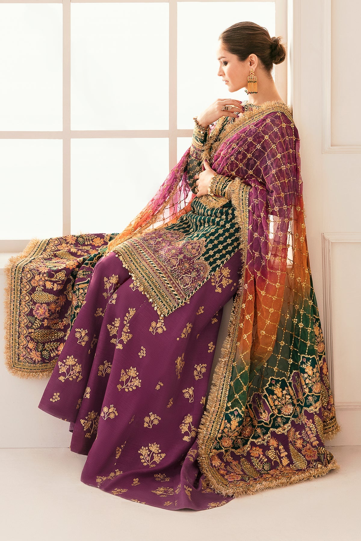 EMBROIDERED CHIFFON CH11-06 STITCHED