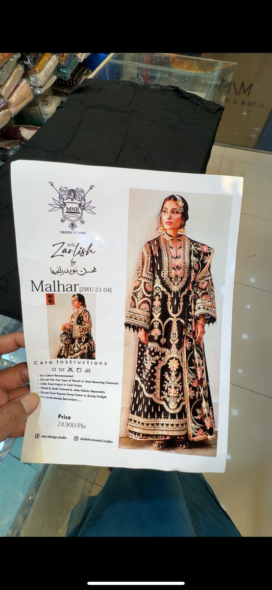 MNR mohsin naveed Ranjha Handwork dress
