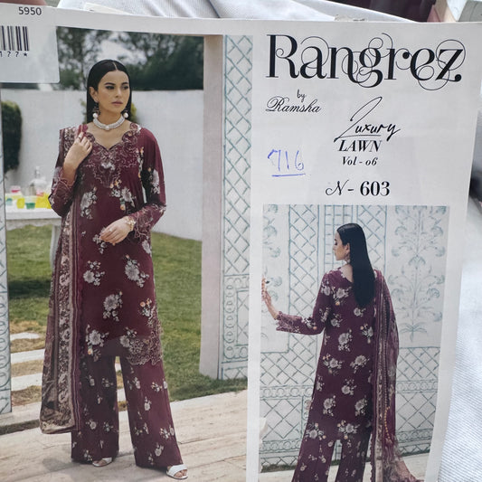 Rangrez Luxury Lawn |