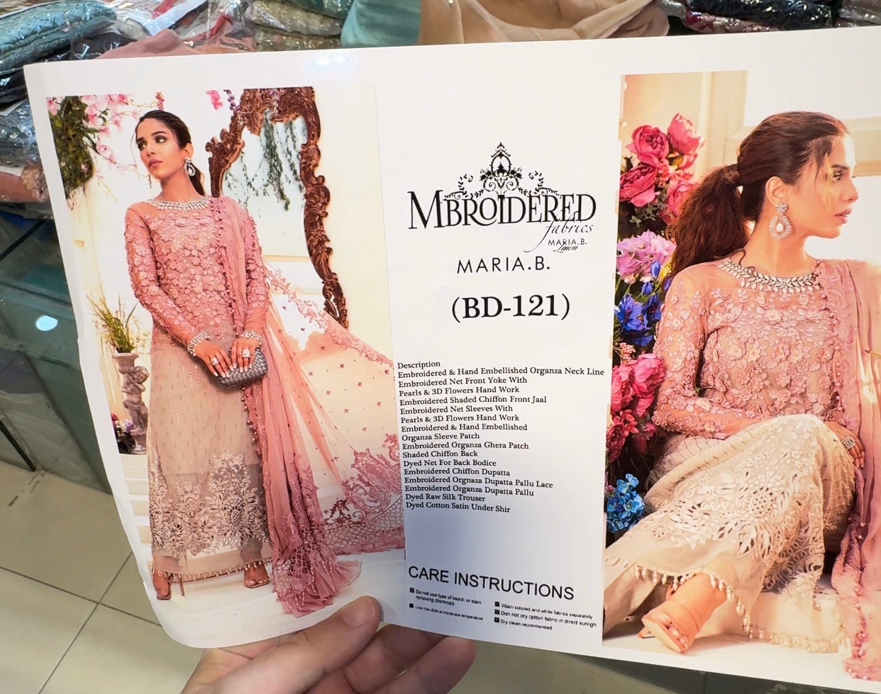 Maria B Chiffon Dress on Sale