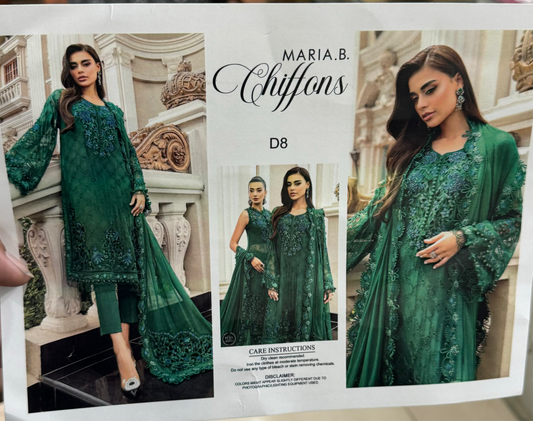 Maria B Lawn with Chiffon Dupatta