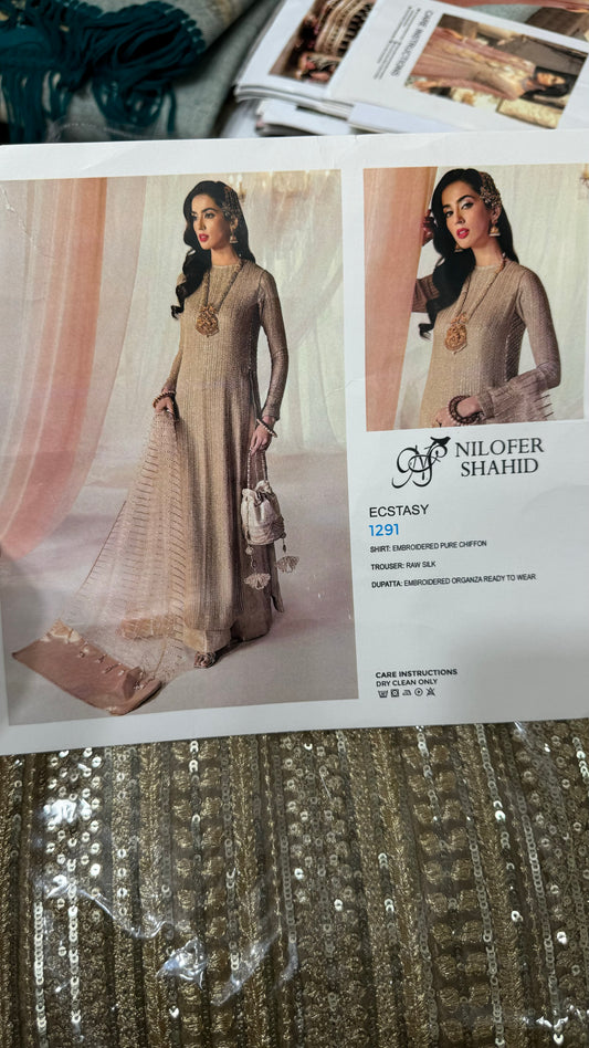 Nilofer Shahid Pure Chiffon dress