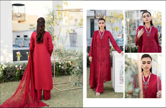 CS-02 Qalamqar Eid Chikankari 2025 | Original Lera