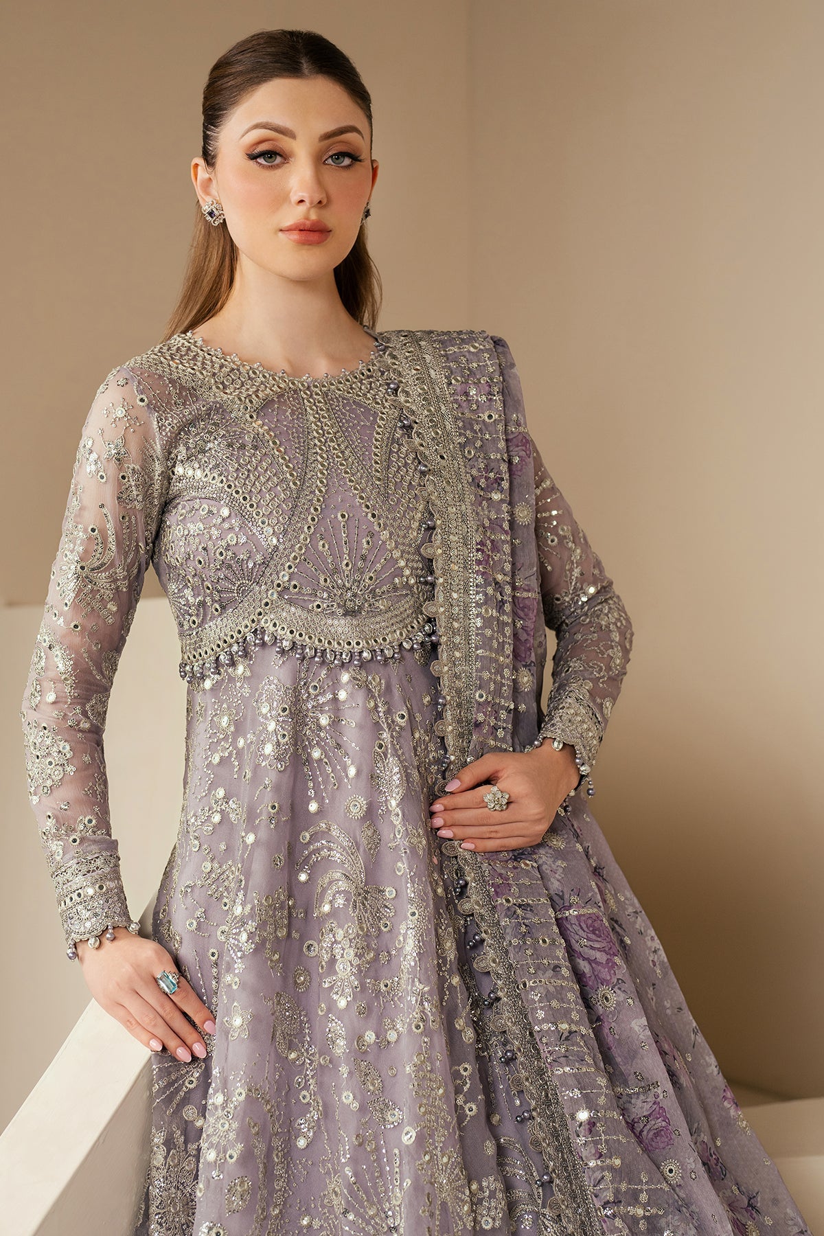 EMBROIDERED CHIFFON WF'25-05