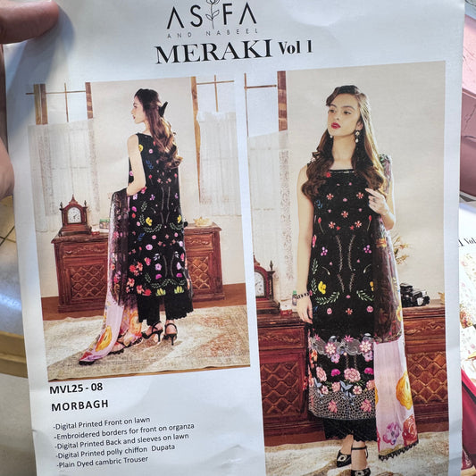 Asifa Nabeel Lawn Meeraki