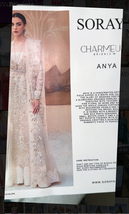 Soraya White Heavy Handwork Dress