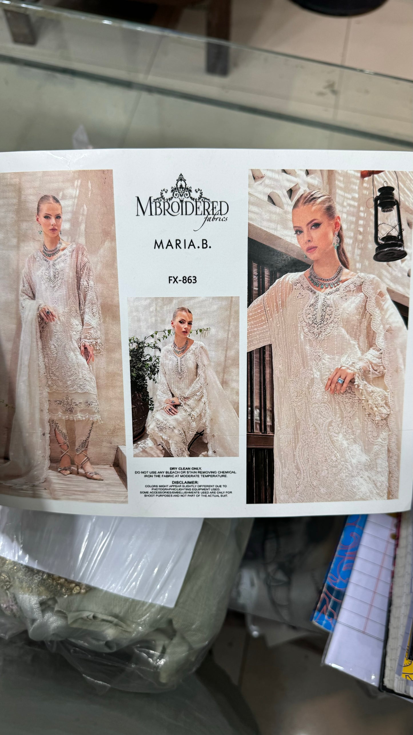 Maria B white bridal handwork