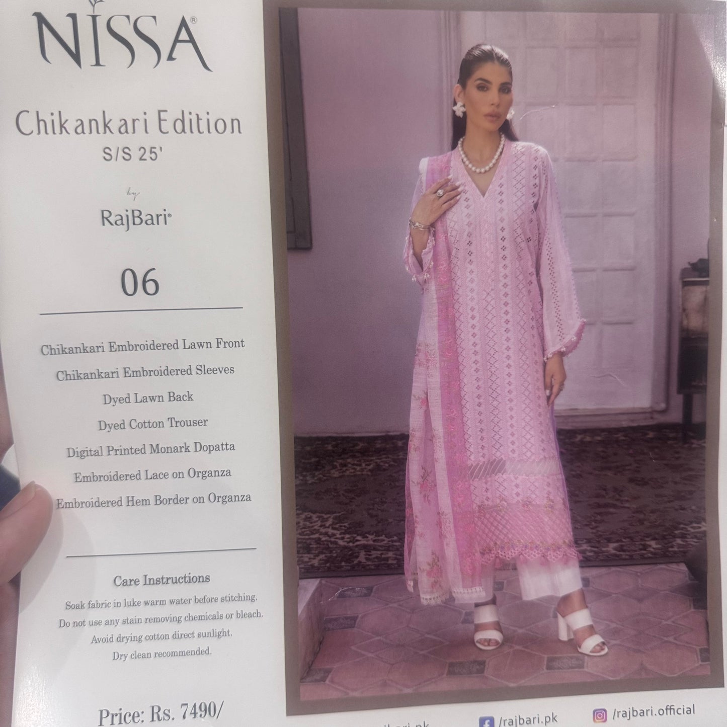 Nissa Chikankari Lawn
