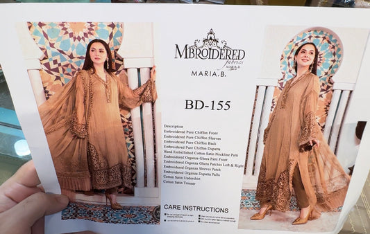 Maria B Chiffon |Handwork dress