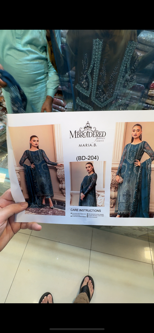 Maria B Chiffon Dress on Sale