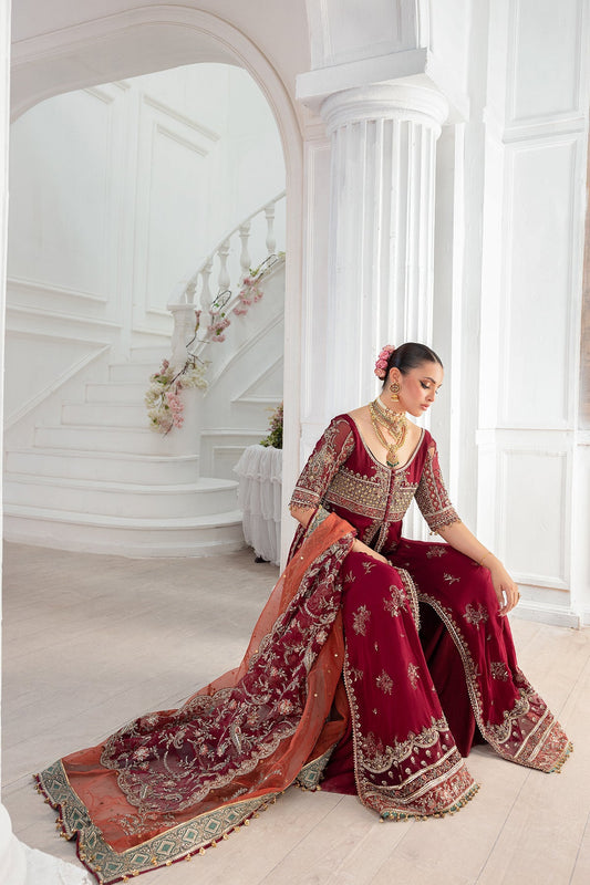 Charizma Diamond Dust Embroidered Luxury Chiffon Unstitched 3Pc Suit DD5-03