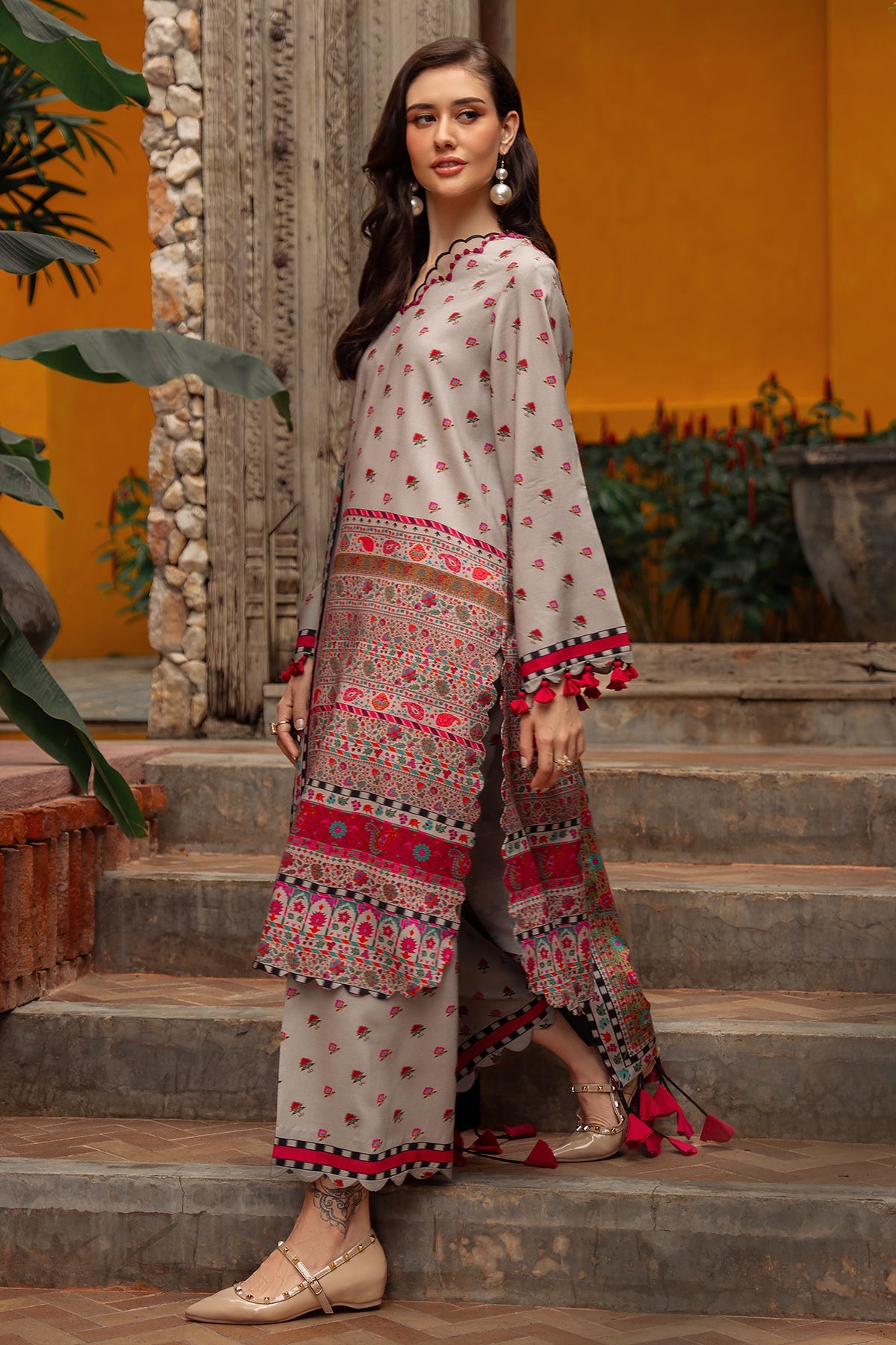 3-PC Unstitched Printed Linen Collection CPW5-01