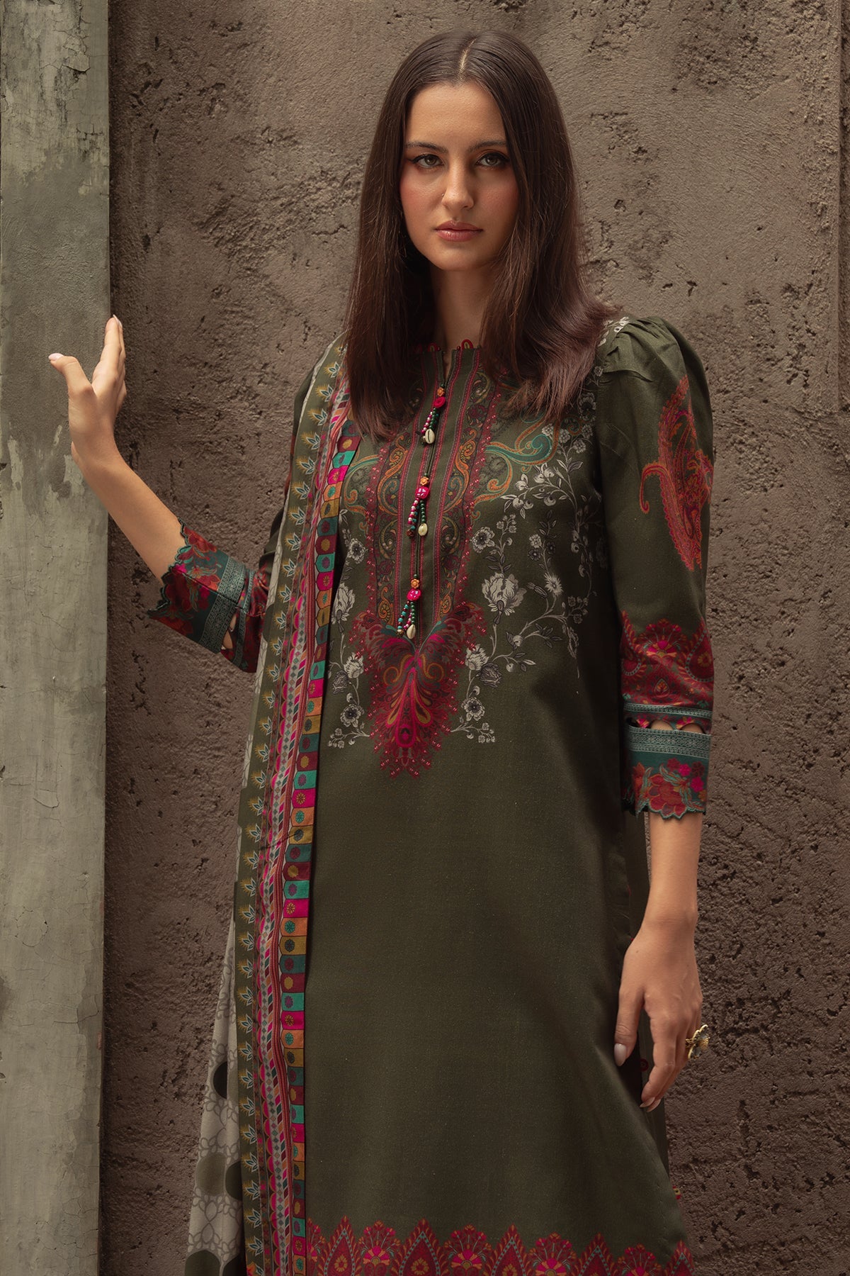 3-PC Unstitched Printed Linen Collection CPW5-05