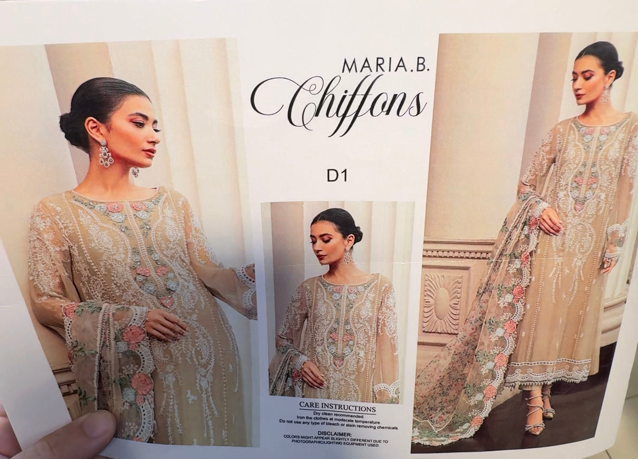 Maria B | Formal Chiffon Dress