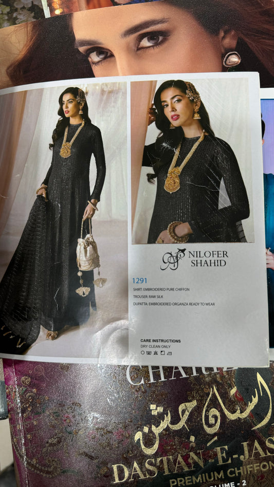 Nilofer shahid pure Chiffon