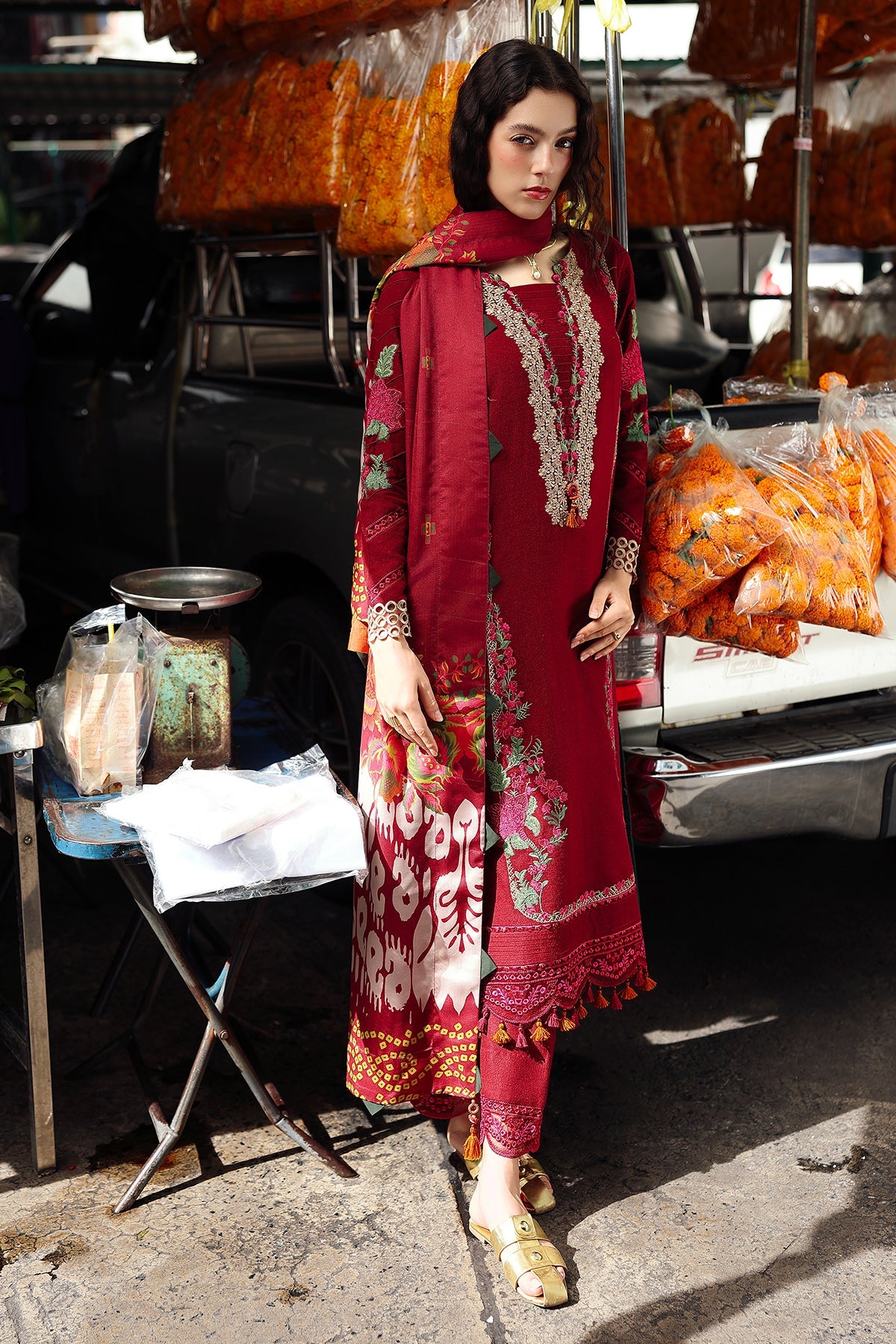 3-pc Unstitched Wool Shawl Collection PSW5-01