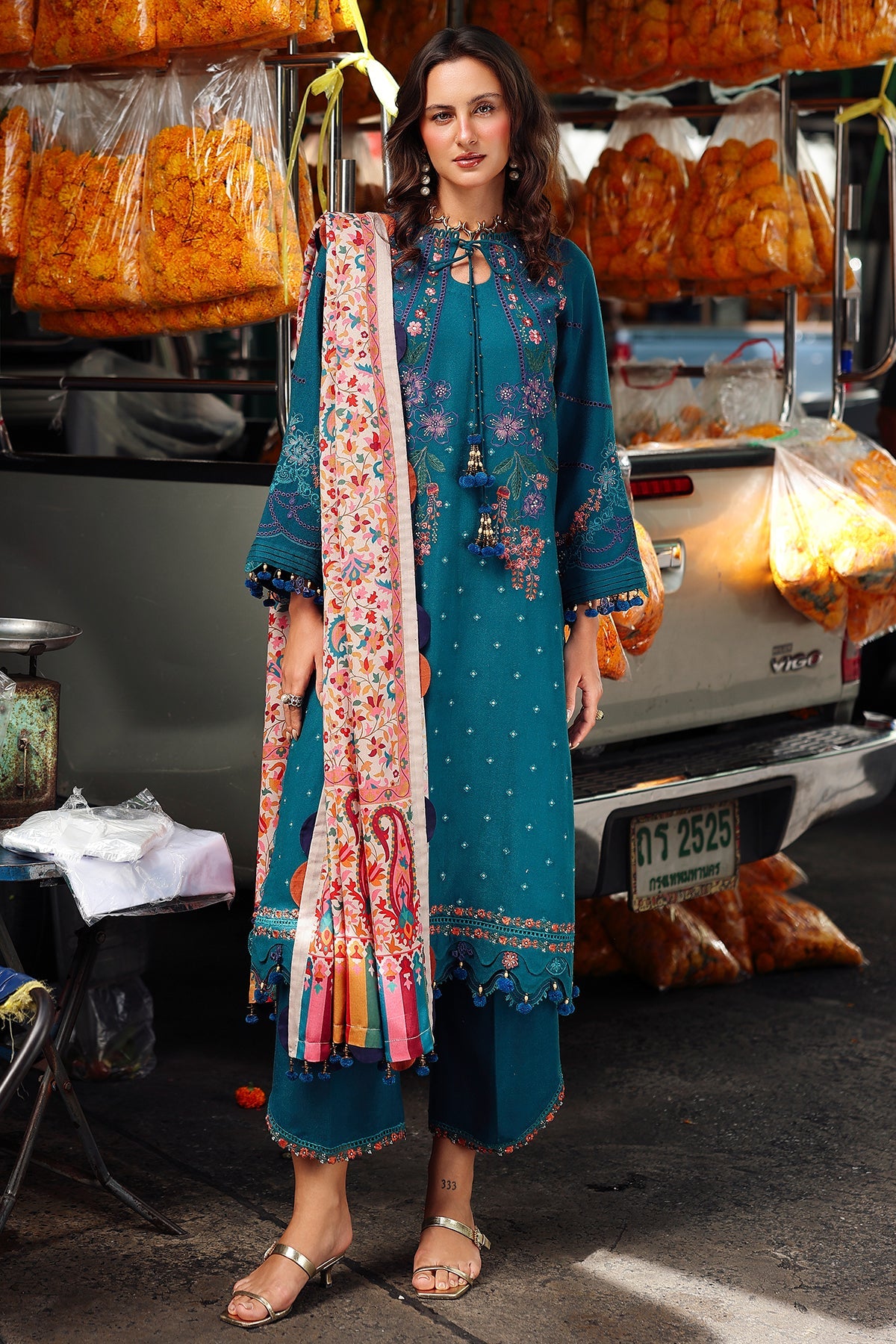 3-pc Unstitched Wool Shawl Collection PSW5-06