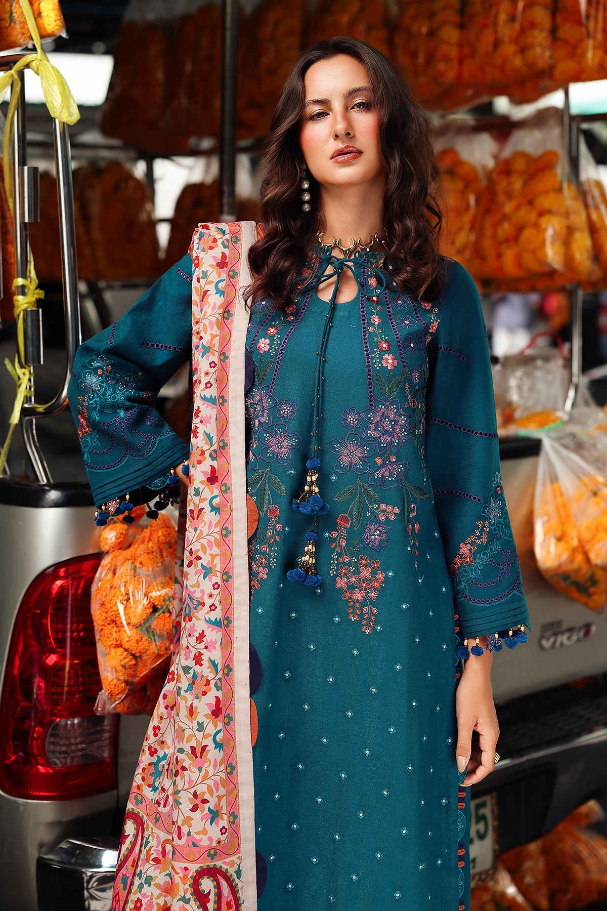 3-pc Unstitched Wool Shawl Collection PSW5-06